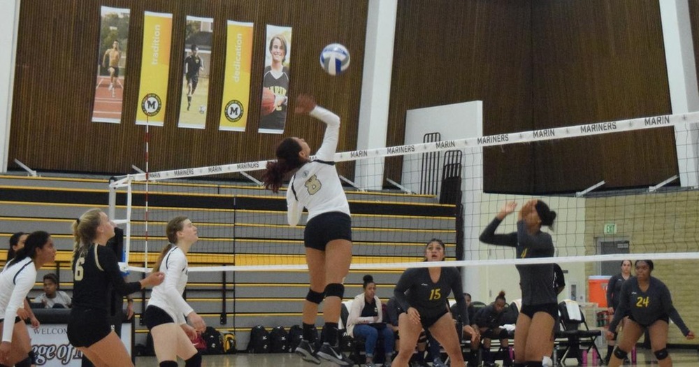 Mariners Volleyball Outplays Mendocino In 3-0 Sweep
